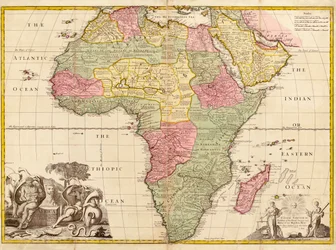 Afrika, aus Moderne Geographie, ca. 1725