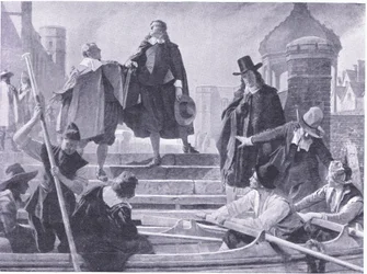 Flucht der fünf Mitglieder, aus Cassells Geschichte des britischen Volkes, veröffentlicht von der Waverley Book Company Limited, ca. 1940