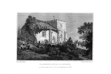 Bramber Kirche, West Sussex, 1829