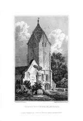 Kirche von Sompting, Sussex, 1829
