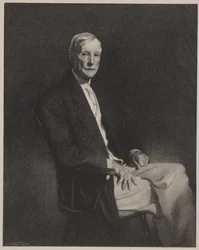 Porträt von John D. Rockefeller, Druck von Timothy Cole