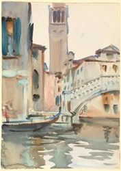 Eine Brücke und ein Campanile, Venedig, 1902-1904