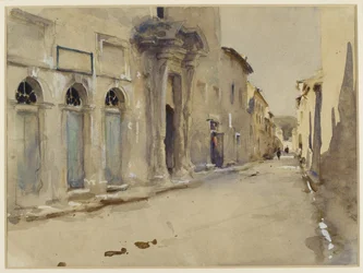 Eine Straße in Spanien