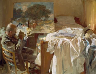 Ein Künstler in seinem Atelier