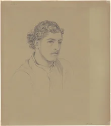Mann mit lockigem Haar, 1872