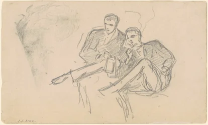 Sitzende Männer, ca. 1874-1877