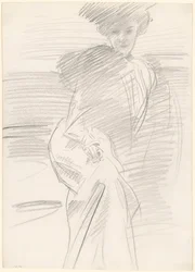 Sitzende Frau, c. 1890-1900