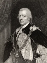George John Spencer, 2. Earl Spencer, graviert von B. Holl (1808-84), aus 