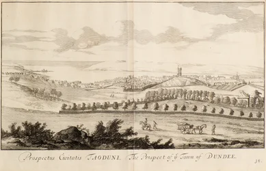 Die Aussicht auf die Stadt Dundee
