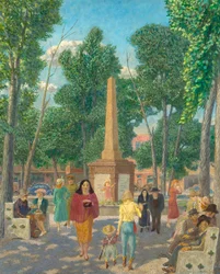 Denkmal auf dem Platz, New York
