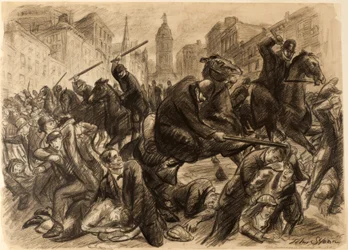 Die Polizei; Überwachung der ländlichen Bezirke in Philadelphia, 1910