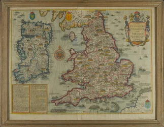 Karte, die die Invasionen von England und Irland mit all ihren Bürgerkriegen seit der Eroberung darstellt, ca. 1627