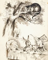 Szene aus der Teeparty des verrückten Hutmachers, ca. 1865