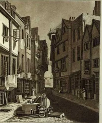 Ansicht des Kleinen Heiligtums vom Westende, graviert von W.M. Fellows