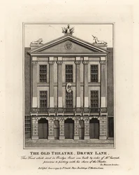 Fassade des alten Theaters, Drury Lane