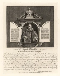 John Speed’s Denkmal im Chor von St. Giles, Cripplegate