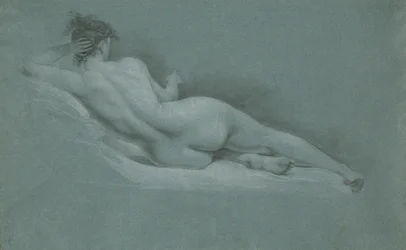 Liegender Akt, Rückenansicht