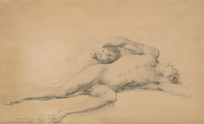 Studie für Der Tod von General Montgomery beim Angriff auf Quebec, 31. Dezember 1775