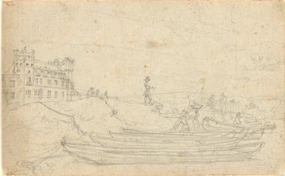 Ohne Titel, aus dem Folio: Skizzen in Frankreich & Deutschland, eines von 22 Blättern in Folio B