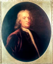 Isaac Newton, englischer Mathematiker, Astronom und Physiker, ca. 1725
