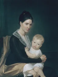 Mrs. Marinus Willett und ihr Sohn Marinus, Jr., ca. 1802