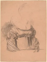Studie eines Frauenkleides