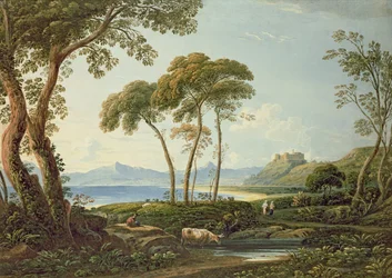 Landschaft mit Harlech Castle