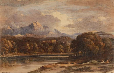 Gebirgslandschaft mit See