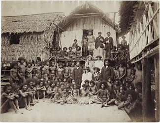 Missionshaus Parimata, Aroma, Neuguinea, 1885