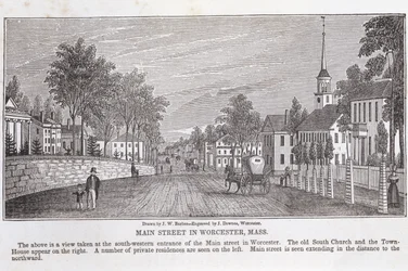 Hauptstraße in Worcester, aus 