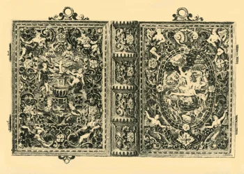 Goldener Bucheinband, 19. Jahrhundert, 1881