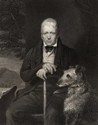 Sir Walter Scott, gestochen von W. Holl, aus 