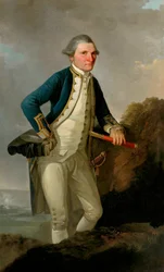 Porträt von Kapitän James Cook