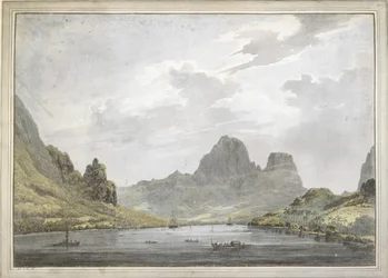 Blick auf die Bucht von Papetoai, Moorea