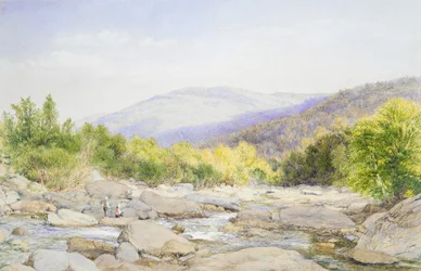 Landschaft: Blick auf den Catskill Creek
