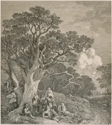 Zigeuner im Wald, nach Thomas Gainsborough, ca. 1740-1780