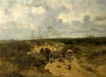 Ein sandiger Straßenabschnitt, 1874