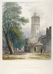 Kirche St. Giles ohne Cripplegate, City of London, 1851