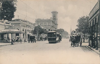 Old Court House Street von Süden. Kalkutta, ca. 1910