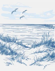 Blaue Küstenruhe