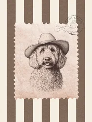 Cowboy Pudel Stempel