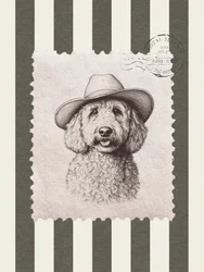 Goldendoodle Cowboy Hut