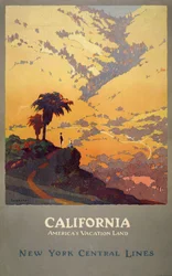 Kalifornien-Reiseplakat