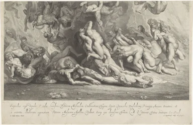 Sturz der Verdammten (untere Platte)