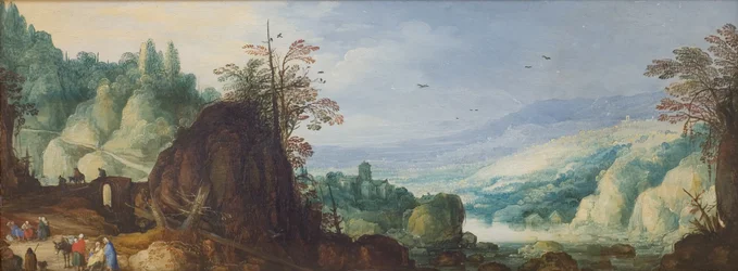Berglandschaft mit einem Fluss