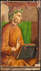 Abbild von Dante Alighieri (1265-1321), Dichter, italienischer Schriftsteller, Autor der Göttlichen Komödie