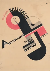 Plakat für die Staatliche Bauhaus-Ausstellung 1923