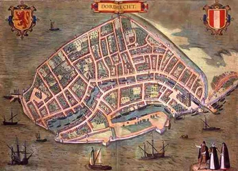Karte von Dordrecht, aus 