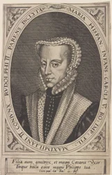 Georg Hoefnagel - Maria von Österreich, Heilige Römische Kaiserin