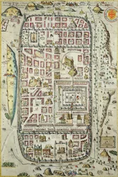 Karte von Jerusalem und der Umgebung, aus 